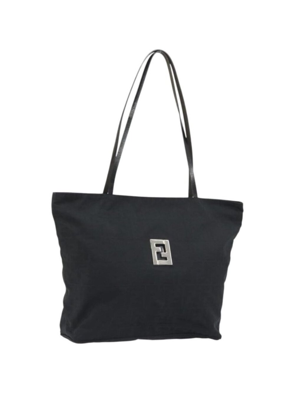 FENDI Zucca Canvas Mamma Baguette Tote Bag Brown Black